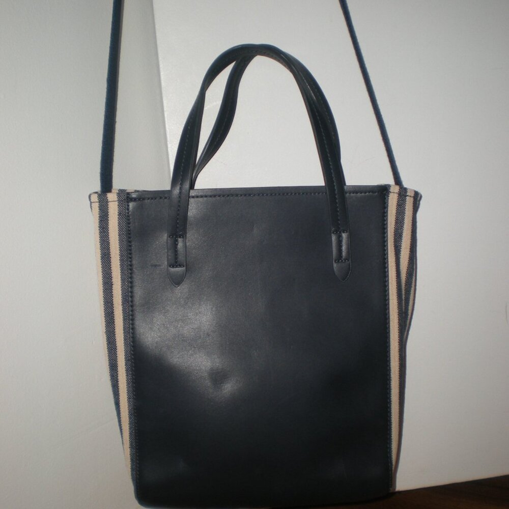 Gap Tote Blue with Stripes on the sides